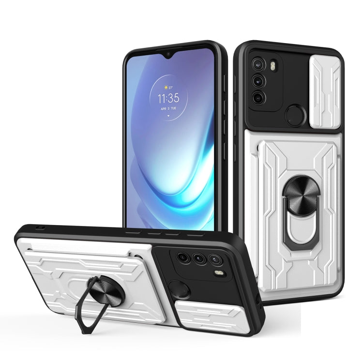 For Motorola Moto G50 Sliding Camshield Card Phone Case