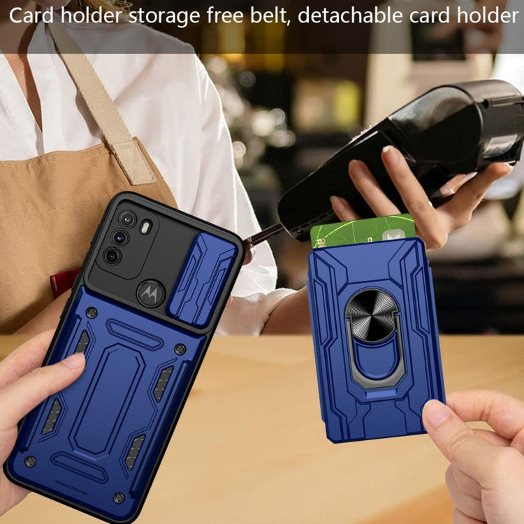 For Motorola Moto G50 Sliding Camshield Card Phone Case