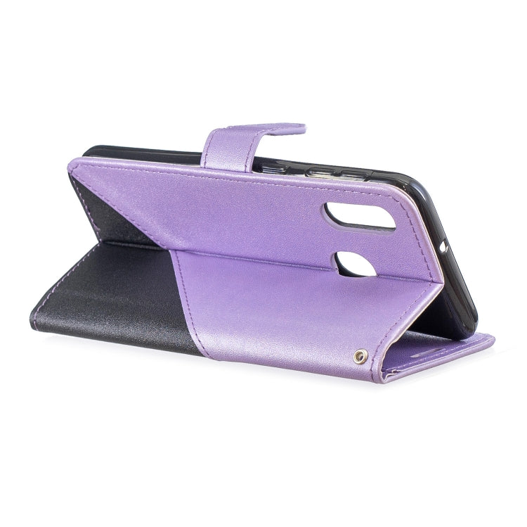 For Galaxy  A20E Matching Color Frosted Texture Horizontal Flip PU Leather Case with Holder & Card Slots & Lanyard