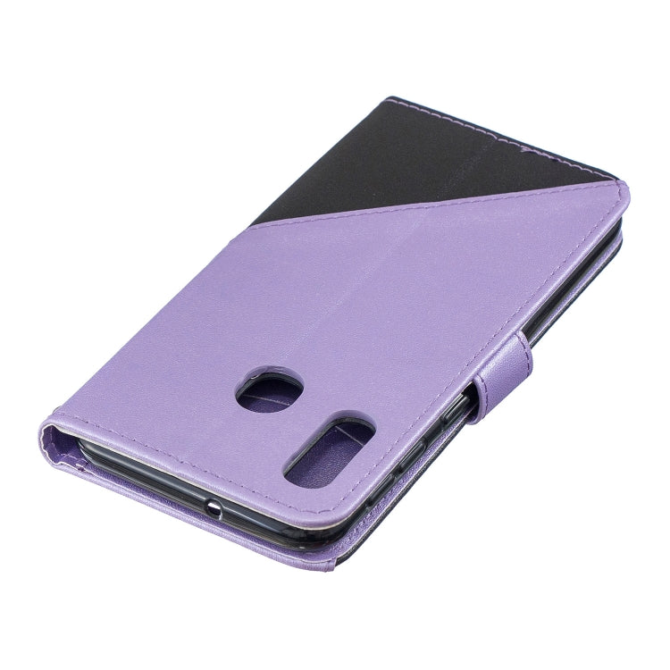 For Galaxy  A20E Matching Color Frosted Texture Horizontal Flip PU Leather Case with Holder & Card Slots & Lanyard