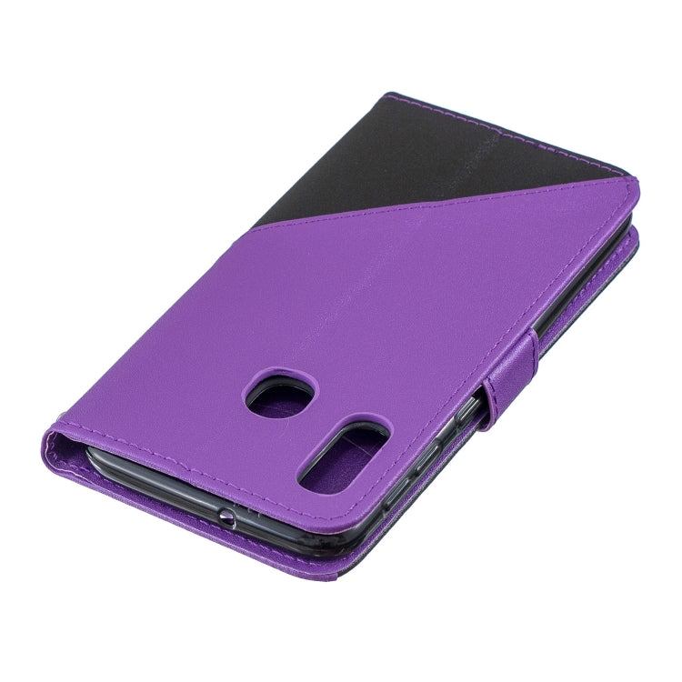 For Galaxy  A20E Matching Color Frosted Texture Horizontal Flip PU Leather Case with Holder & Card Slots & Lanyard