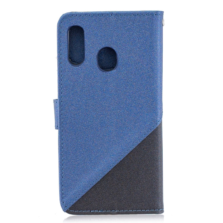 For Galaxy  A20E Matching Color Frosted Texture Horizontal Flip PU Leather Case with Holder & Card Slots & Lanyard