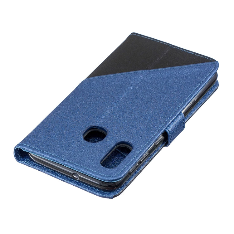 For Galaxy  A20E Matching Color Frosted Texture Horizontal Flip PU Leather Case with Holder & Card Slots & Lanyard