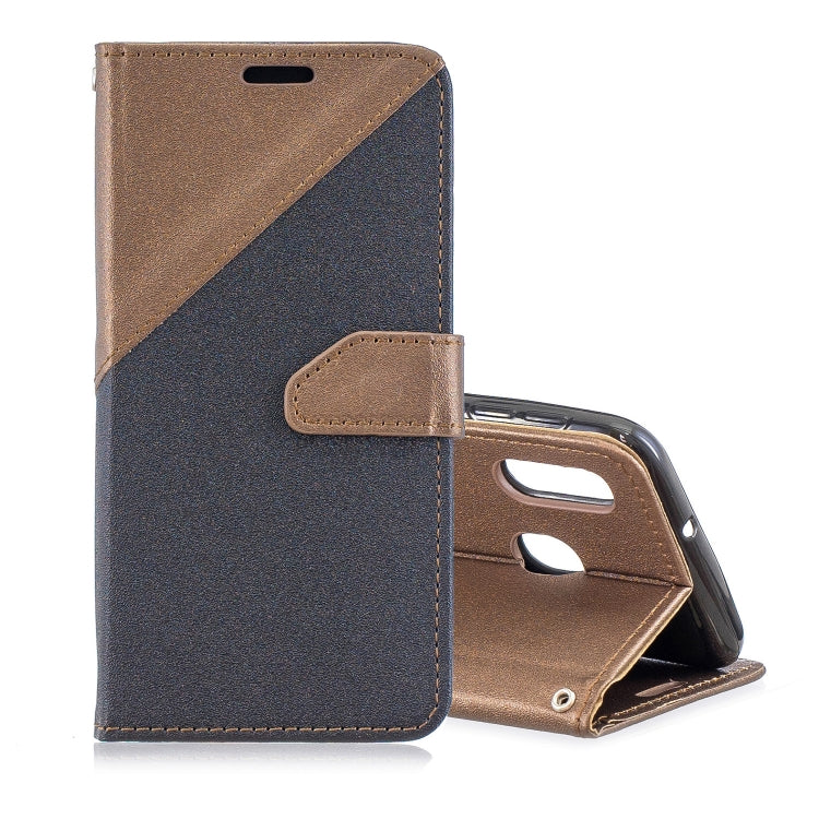 For Galaxy  A30 Matching Color Frosted Texture Horizontal Flip PU Leather Case with Holder & Card Slots & Lanyard