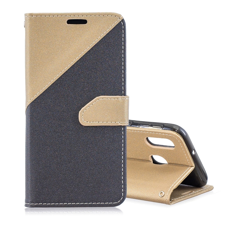 For Galaxy  A30 Matching Color Frosted Texture Horizontal Flip PU Leather Case with Holder & Card Slots & Lanyard