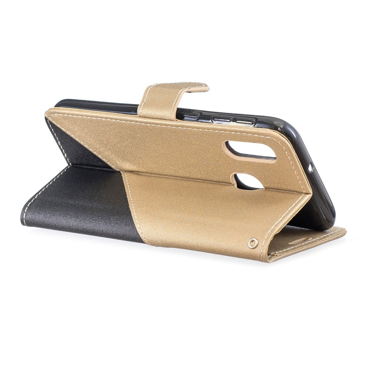 For Galaxy  A30 Matching Color Frosted Texture Horizontal Flip PU Leather Case with Holder & Card Slots & Lanyard
