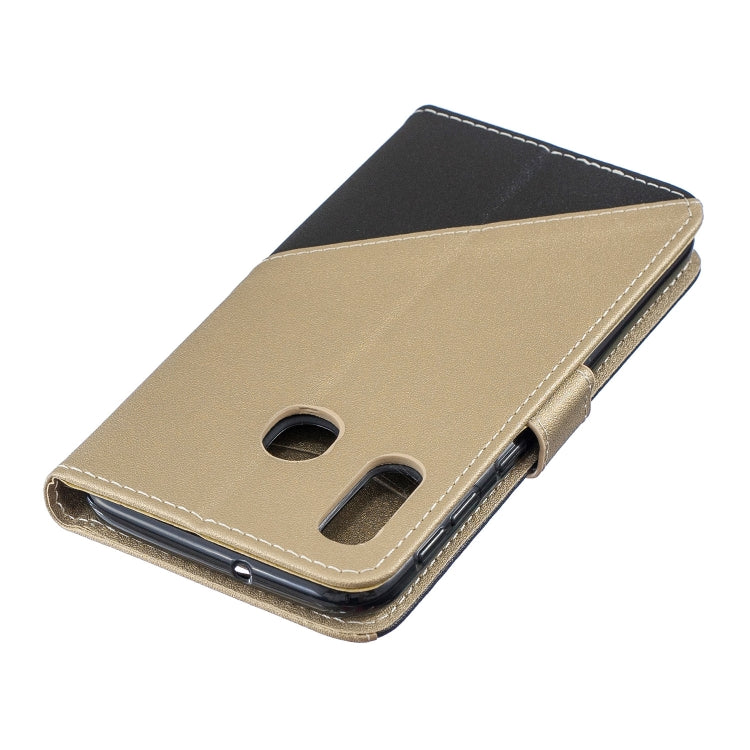 For Galaxy  A30 Matching Color Frosted Texture Horizontal Flip PU Leather Case with Holder & Card Slots & Lanyard