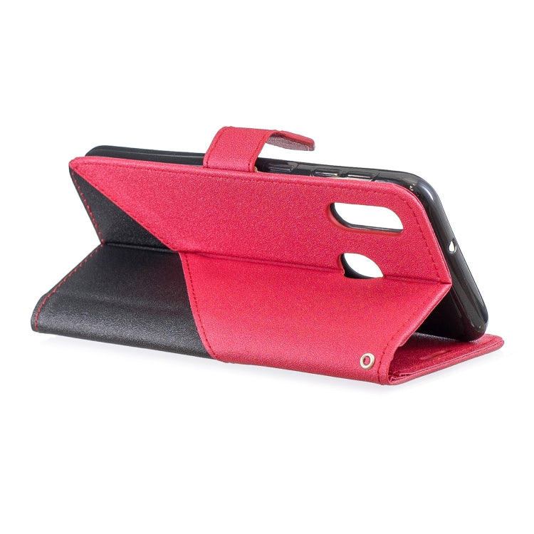 For Galaxy  A30 Matching Color Frosted Texture Horizontal Flip PU Leather Case with Holder & Card Slots & Lanyard