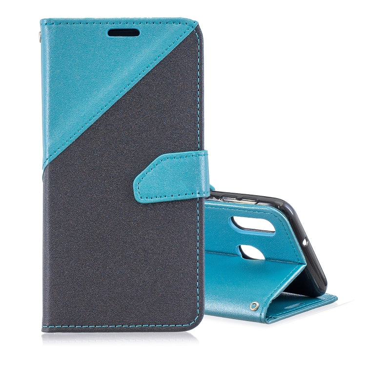 For Galaxy  A30 Matching Color Frosted Texture Horizontal Flip PU Leather Case with Holder & Card Slots & Lanyard