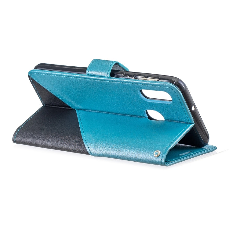 For Galaxy  A30 Matching Color Frosted Texture Horizontal Flip PU Leather Case with Holder & Card Slots & Lanyard
