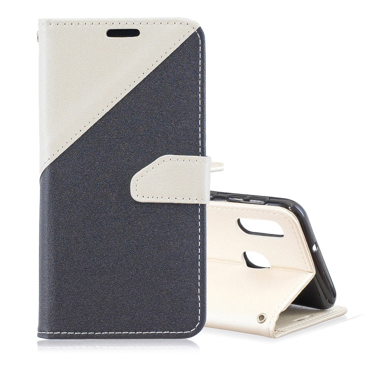 For Galaxy  A30 Matching Color Frosted Texture Horizontal Flip PU Leather Case with Holder & Card Slots & Lanyard