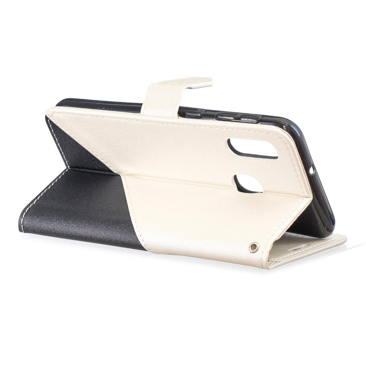 For Galaxy  A30 Matching Color Frosted Texture Horizontal Flip PU Leather Case with Holder & Card Slots & Lanyard