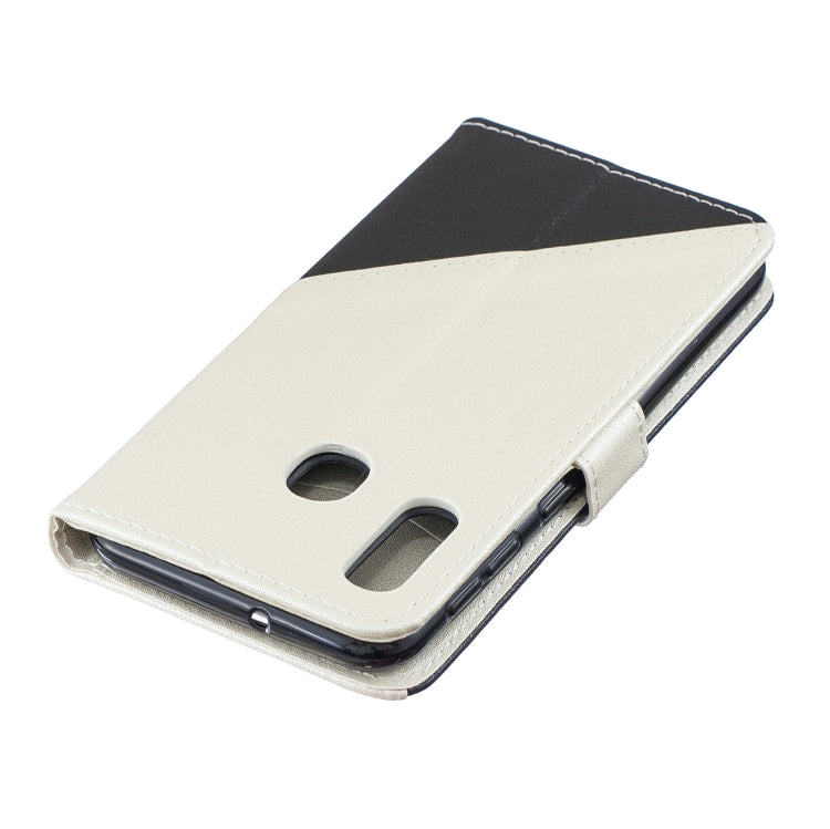 For Galaxy  A30 Matching Color Frosted Texture Horizontal Flip PU Leather Case with Holder & Card Slots & Lanyard