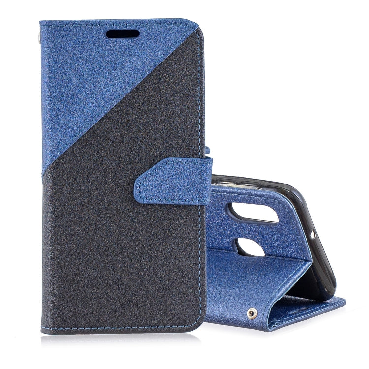 For Galaxy  A30 Matching Color Frosted Texture Horizontal Flip PU Leather Case with Holder & Card Slots & Lanyard