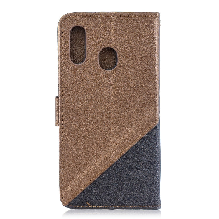 For Galaxy  A40 Matching Color Frosted Texture Horizontal Flip PU Leather Case with Holder & Card Slots & Lanyard
