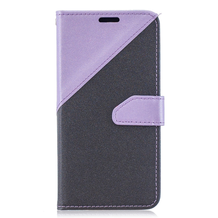 For Galaxy  A40 Matching Color Frosted Texture Horizontal Flip PU Leather Case with Holder & Card Slots & Lanyard
