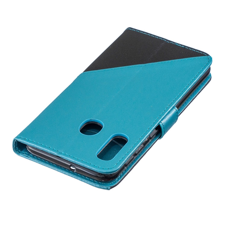 For Galaxy  A40 Matching Color Frosted Texture Horizontal Flip PU Leather Case with Holder & Card Slots & Lanyard