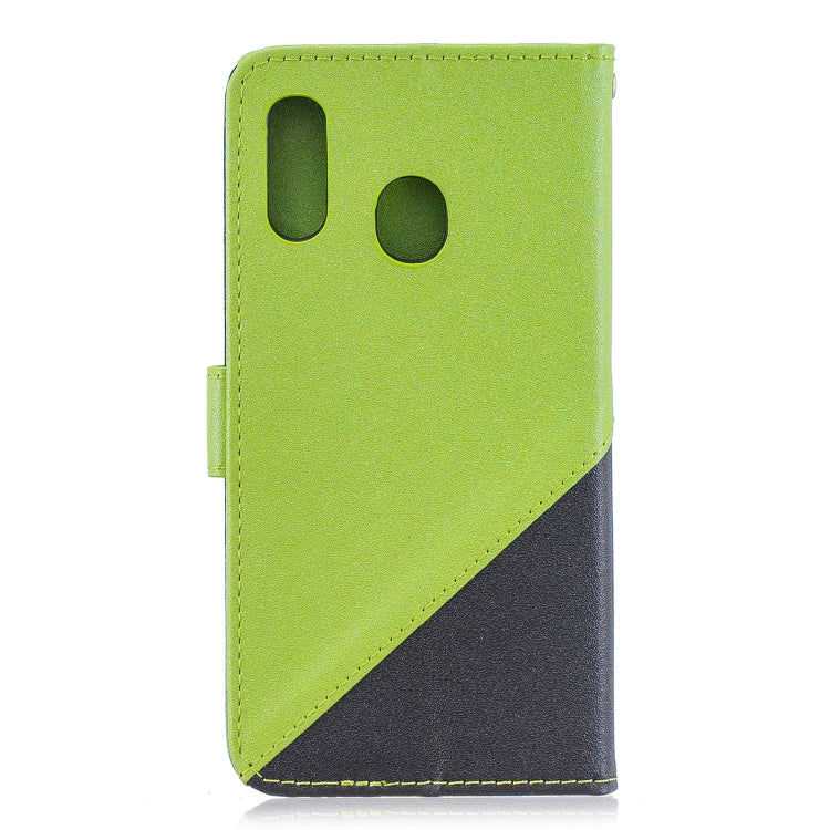 For Galaxy  A40 Matching Color Frosted Texture Horizontal Flip PU Leather Case with Holder & Card Slots & Lanyard