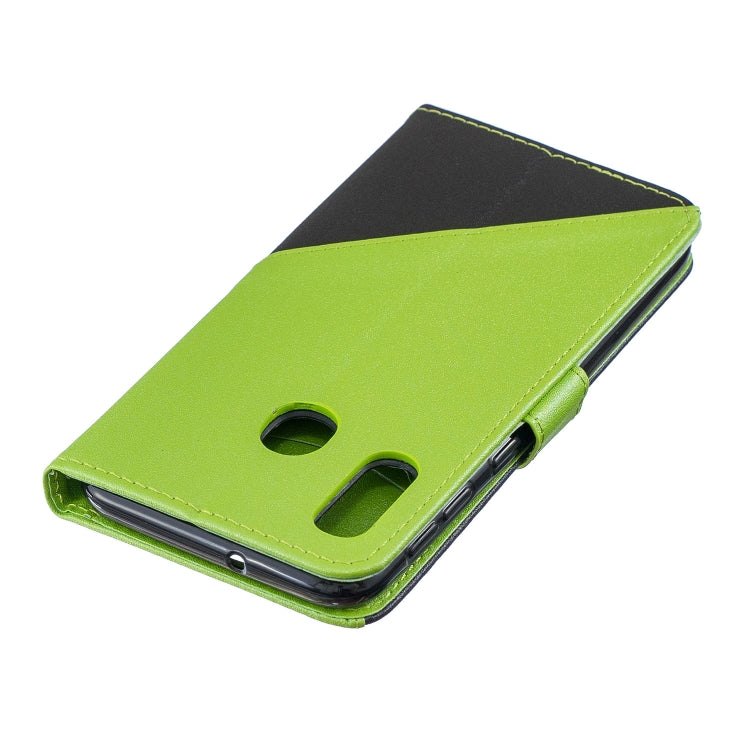 For Galaxy  A40 Matching Color Frosted Texture Horizontal Flip PU Leather Case with Holder & Card Slots & Lanyard