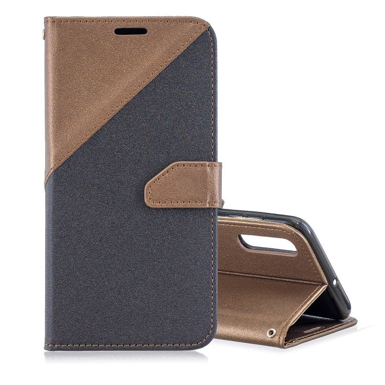 For Galaxy  A50 Matching Color Frosted Texture Horizontal Flip PU Leather Case with Holder & Card Slots & Lanyard