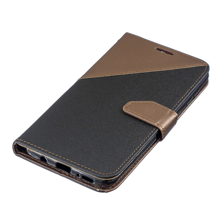 For Galaxy  A50 Matching Color Frosted Texture Horizontal Flip PU Leather Case with Holder & Card Slots & Lanyard