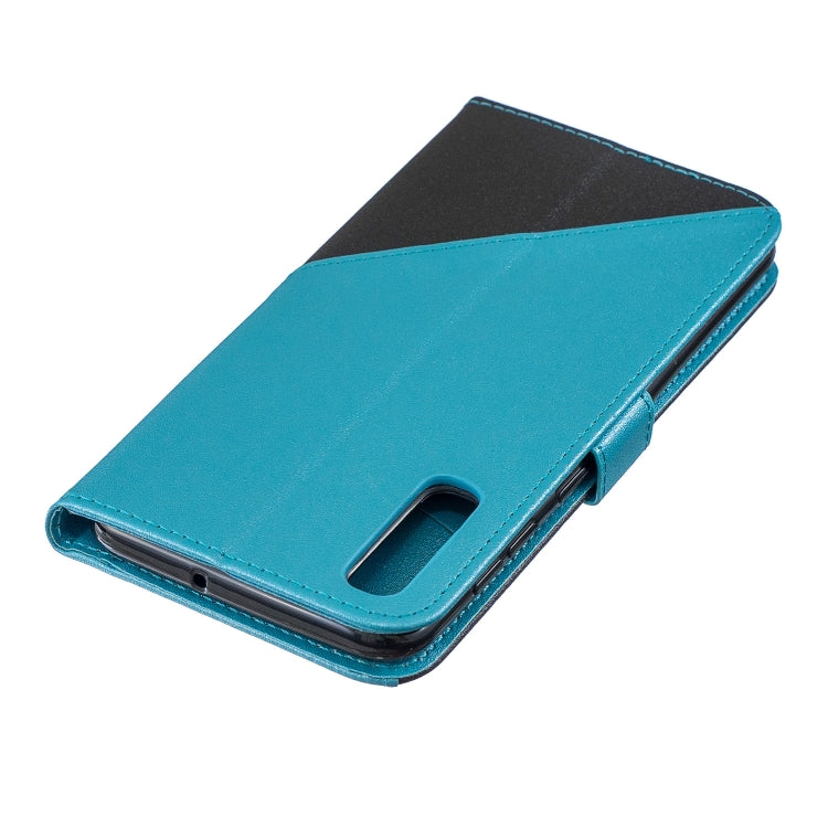 For Galaxy  A50 Matching Color Frosted Texture Horizontal Flip PU Leather Case with Holder & Card Slots & Lanyard