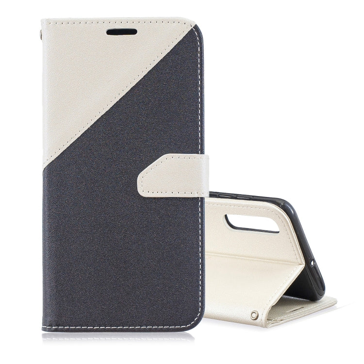 For Galaxy  A50 Matching Color Frosted Texture Horizontal Flip PU Leather Case with Holder & Card Slots & Lanyard