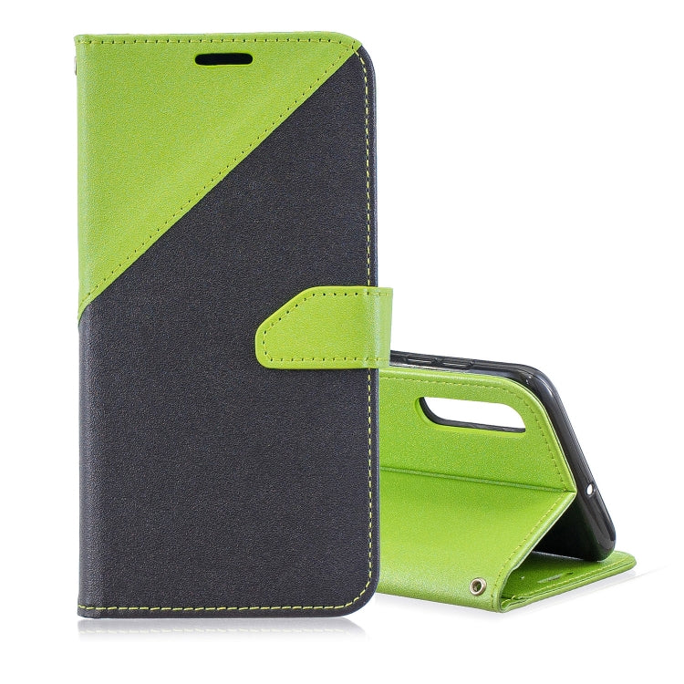 For Galaxy  A50 Matching Color Frosted Texture Horizontal Flip PU Leather Case with Holder & Card Slots & Lanyard