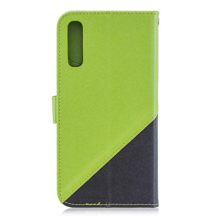 For Galaxy  A50 Matching Color Frosted Texture Horizontal Flip PU Leather Case with Holder & Card Slots & Lanyard