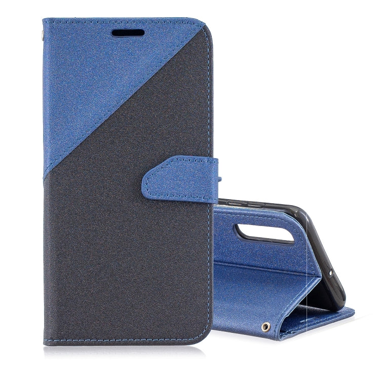For Galaxy  A50 Matching Color Frosted Texture Horizontal Flip PU Leather Case with Holder & Card Slots & Lanyard