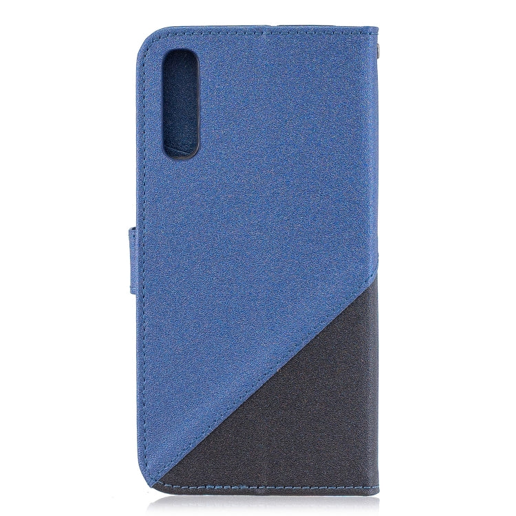 For Galaxy  A50 Matching Color Frosted Texture Horizontal Flip PU Leather Case with Holder & Card Slots & Lanyard