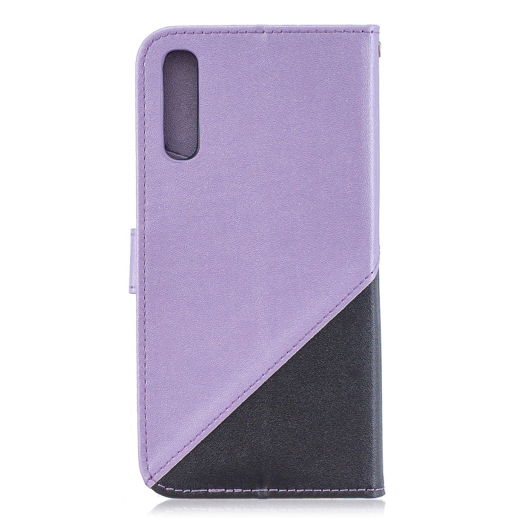 For Galaxy  A70 Matching Color Frosted Texture Horizontal Flip PU Leather Case with Holder & Card Slots & Lanyard