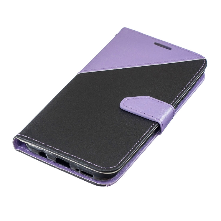 For Galaxy  A70 Matching Color Frosted Texture Horizontal Flip PU Leather Case with Holder & Card Slots & Lanyard