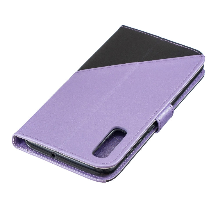For Galaxy  A70 Matching Color Frosted Texture Horizontal Flip PU Leather Case with Holder & Card Slots & Lanyard