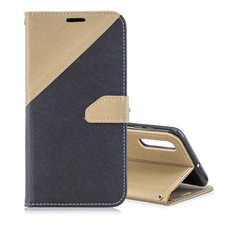 For Galaxy  A70 Matching Color Frosted Texture Horizontal Flip PU Leather Case with Holder & Card Slots & Lanyard