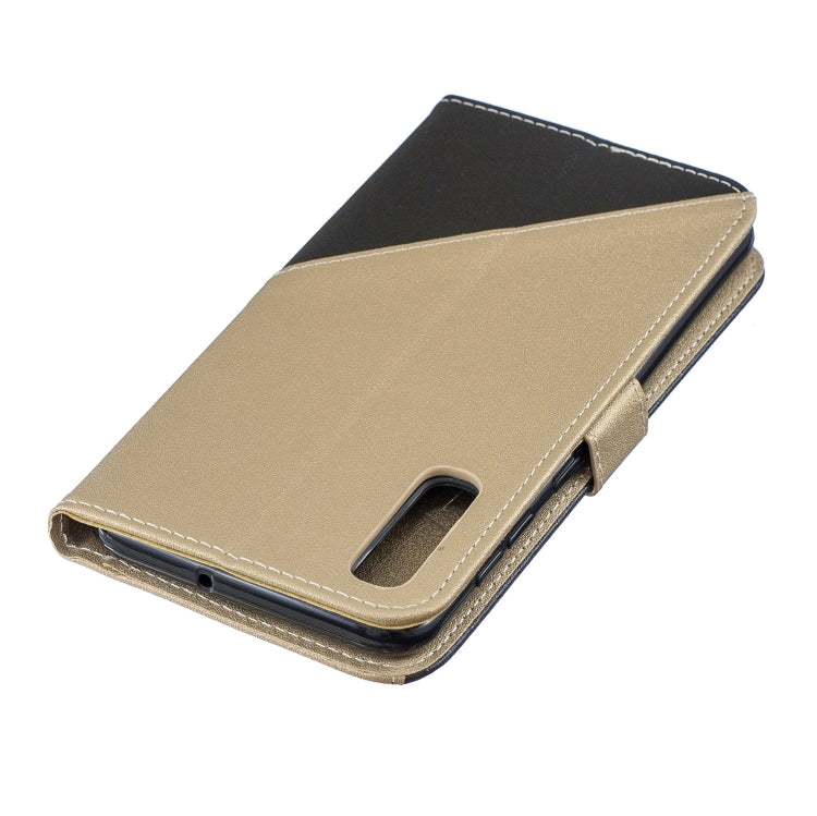 For Galaxy  A70 Matching Color Frosted Texture Horizontal Flip PU Leather Case with Holder & Card Slots & Lanyard