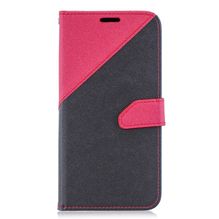For Galaxy  A70 Matching Color Frosted Texture Horizontal Flip PU Leather Case with Holder & Card Slots & Lanyard