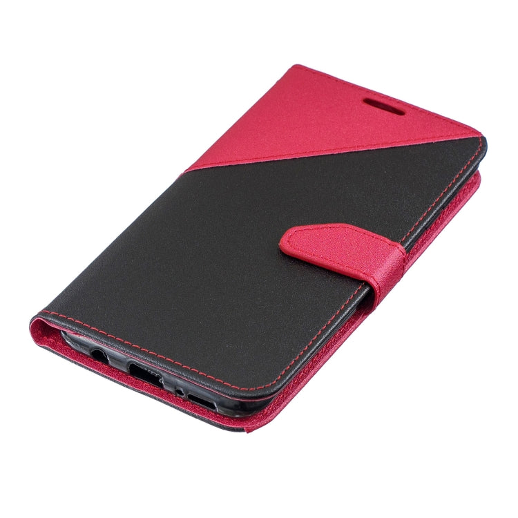 For Galaxy  A70 Matching Color Frosted Texture Horizontal Flip PU Leather Case with Holder & Card Slots & Lanyard