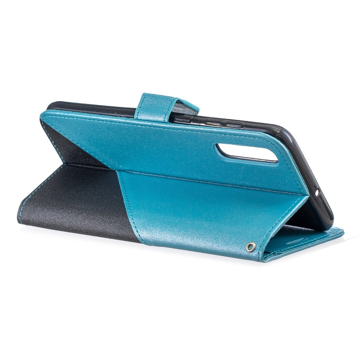 For Galaxy  A70 Matching Color Frosted Texture Horizontal Flip PU Leather Case with Holder & Card Slots & Lanyard