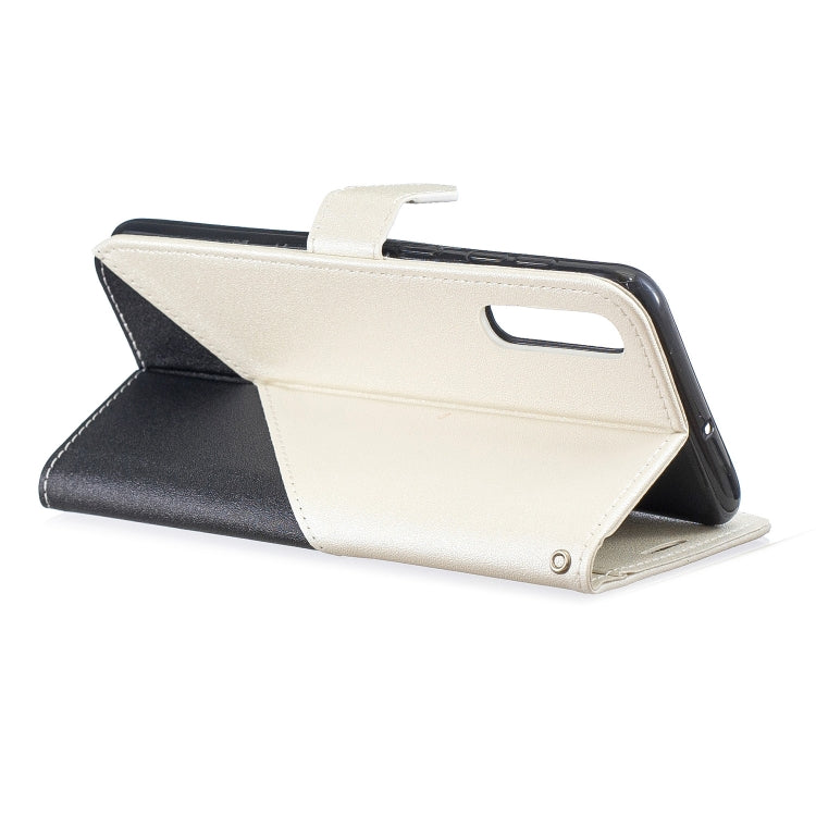 For Galaxy  A70 Matching Color Frosted Texture Horizontal Flip PU Leather Case with Holder & Card Slots & Lanyard
