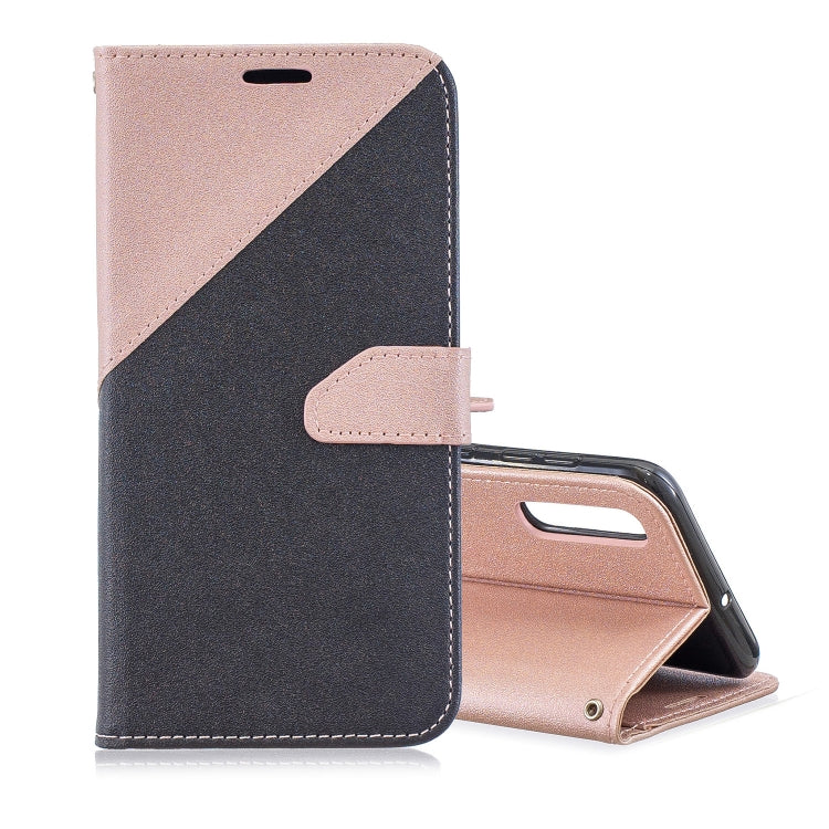 For Galaxy  A70 Matching Color Frosted Texture Horizontal Flip PU Leather Case with Holder & Card Slots & Lanyard