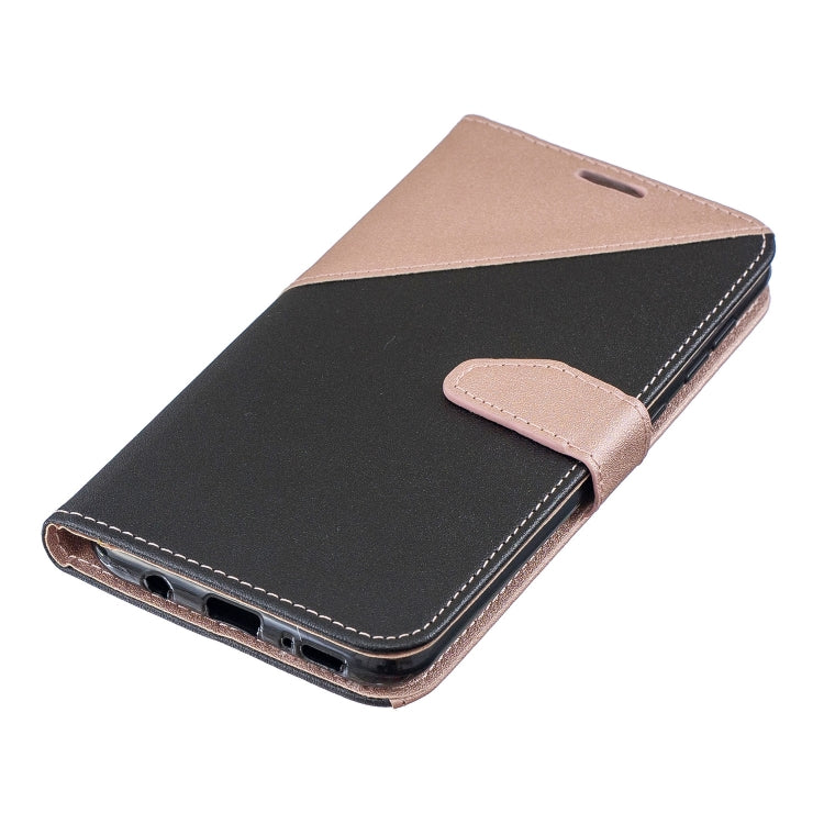 For Galaxy  A70 Matching Color Frosted Texture Horizontal Flip PU Leather Case with Holder & Card Slots & Lanyard