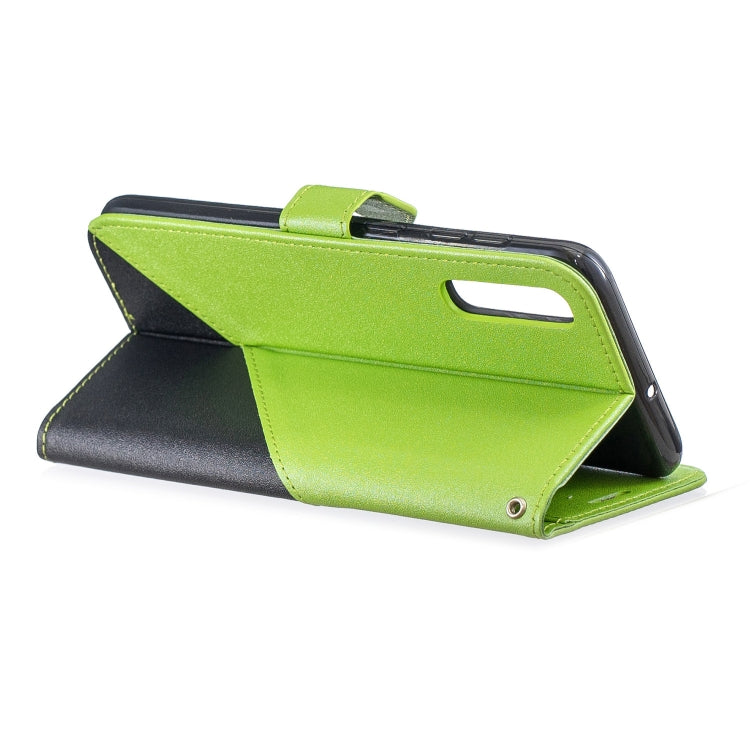 For Galaxy  A70 Matching Color Frosted Texture Horizontal Flip PU Leather Case with Holder & Card Slots & Lanyard