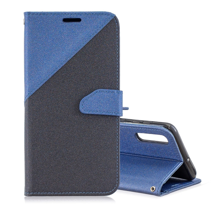For Galaxy  A70 Matching Color Frosted Texture Horizontal Flip PU Leather Case with Holder & Card Slots & Lanyard