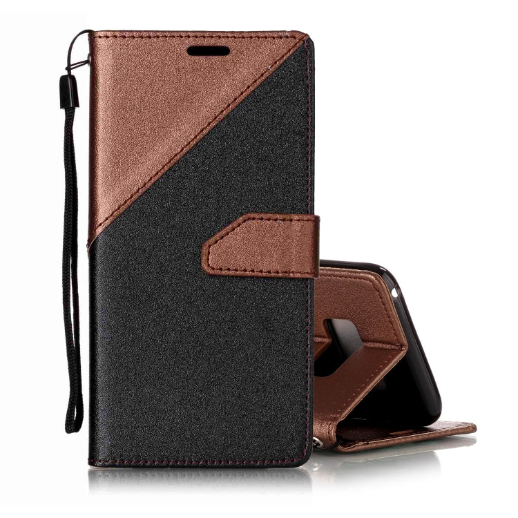 For  Galaxy S8 Matching Color Frosted Texture Horizontal Flip PU Leather Case with Holder & Card Slots & Lanyard