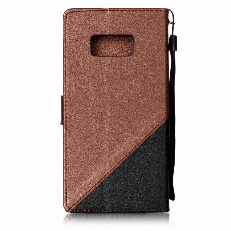 For  Galaxy S8 Matching Color Frosted Texture Horizontal Flip PU Leather Case with Holder & Card Slots & Lanyard