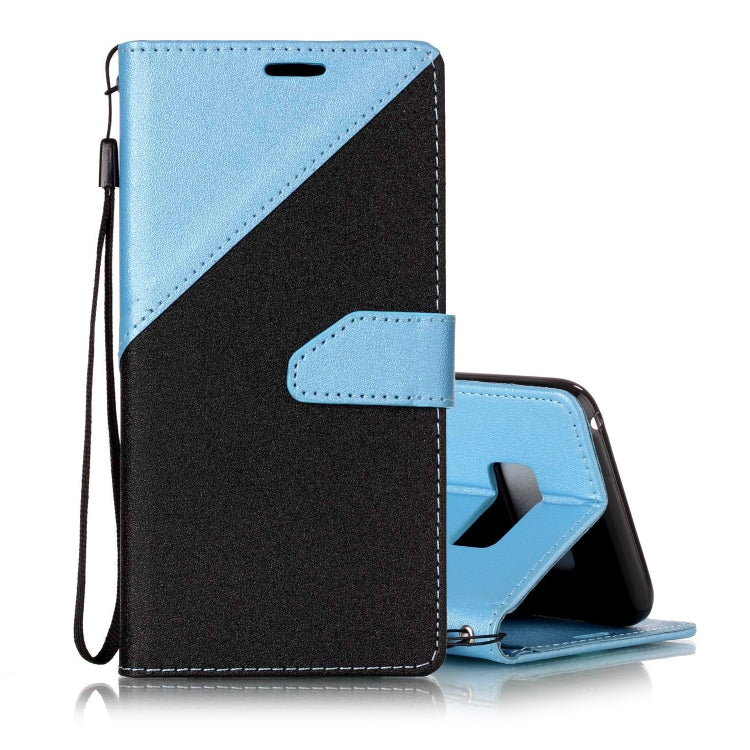 For  Galaxy S8 Matching Color Frosted Texture Horizontal Flip PU Leather Case with Holder & Card Slots & Lanyard