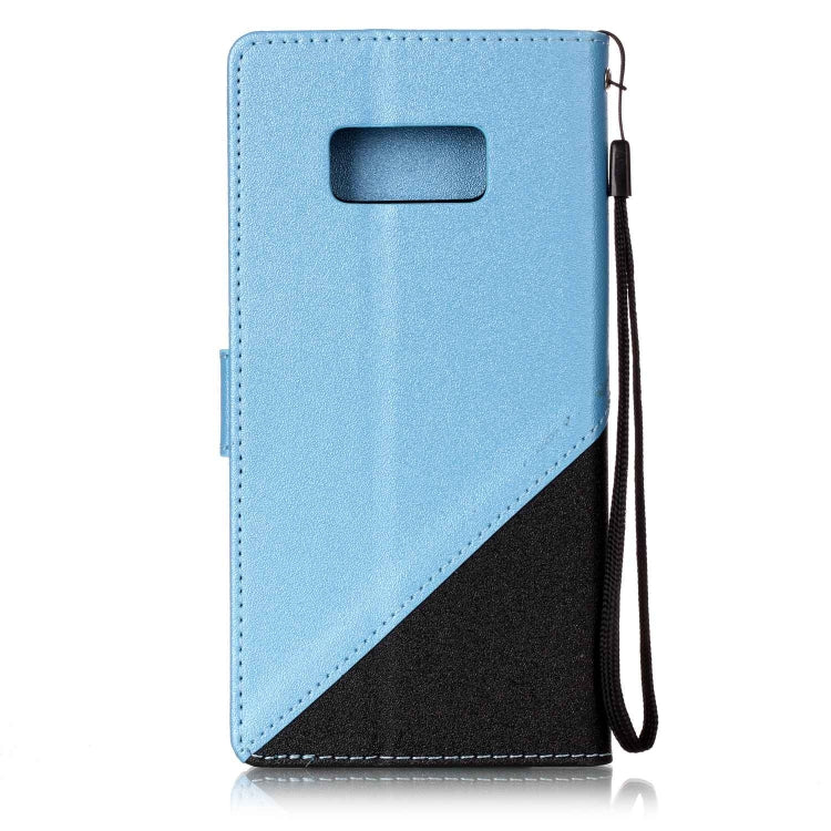 For  Galaxy S8 Matching Color Frosted Texture Horizontal Flip PU Leather Case with Holder & Card Slots & Lanyard