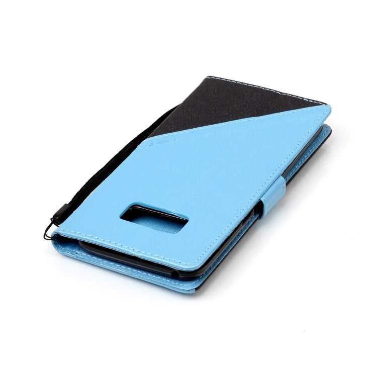 For  Galaxy S8 Matching Color Frosted Texture Horizontal Flip PU Leather Case with Holder & Card Slots & Lanyard