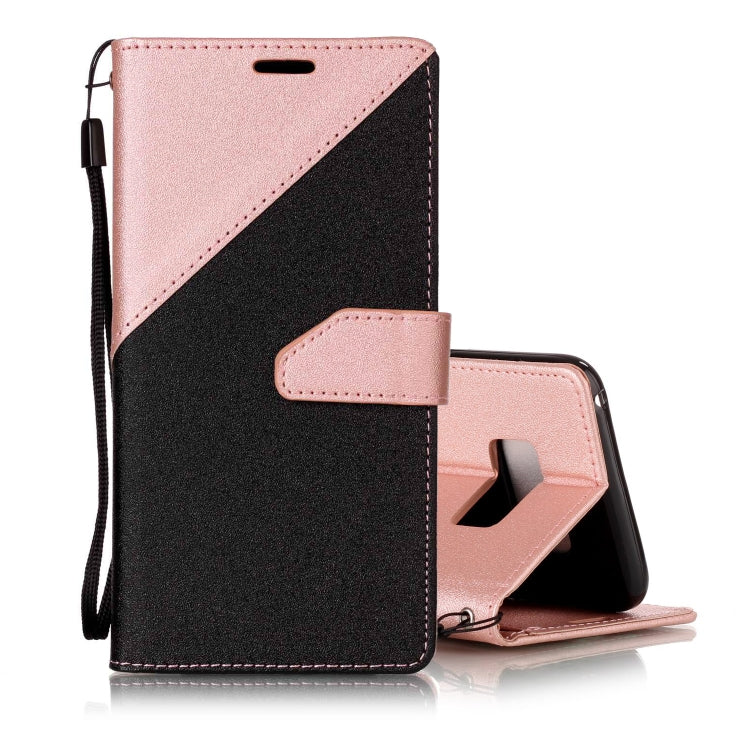 For  Galaxy S8 Matching Color Frosted Texture Horizontal Flip PU Leather Case with Holder & Card Slots & Lanyard